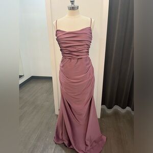 Christina Wu 22176 Bridesmaids Dress in Matte Charmeuse in color Romance